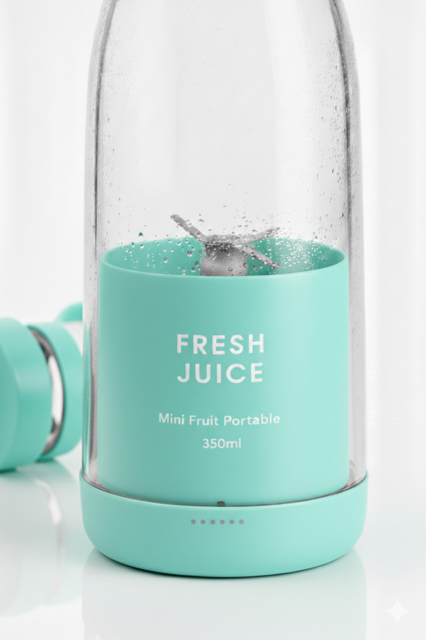 Juixer™ – Mixeur portable 350ml auto-nettoyant