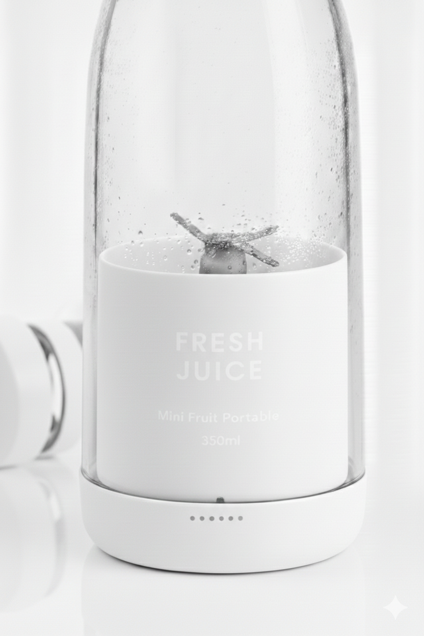 Juixer™ – Mixeur portable 350ml auto-nettoyant